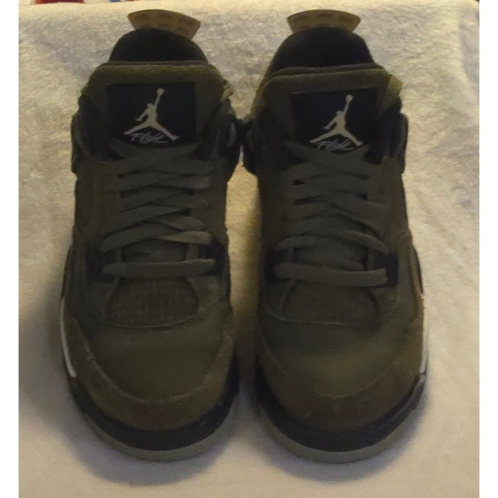 Air Jordan 4 Retro SE Craft GS Medium Olive Pale Vanilla FB9928-200 6Y 7.5 Women